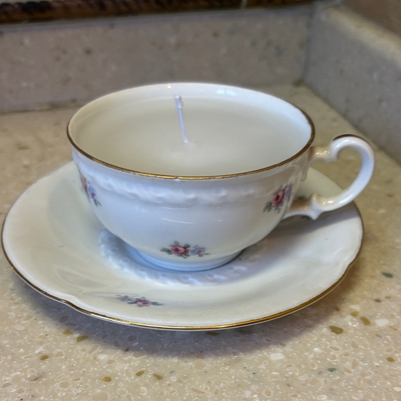 Other - Upcycled Vintage Teacup Jewelry Candle